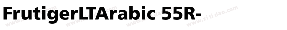 FrutigerLTArabic 55R字体转换